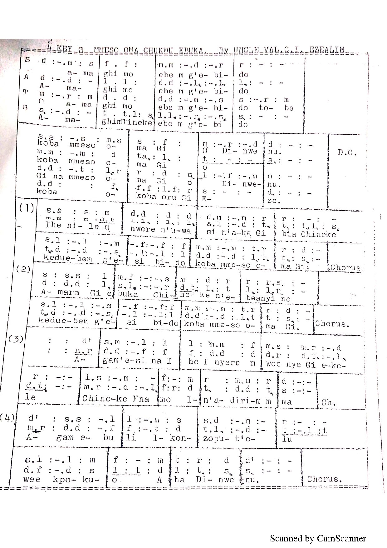 Mmesoma Chukwu Ebuka - Download Choir Script PDF