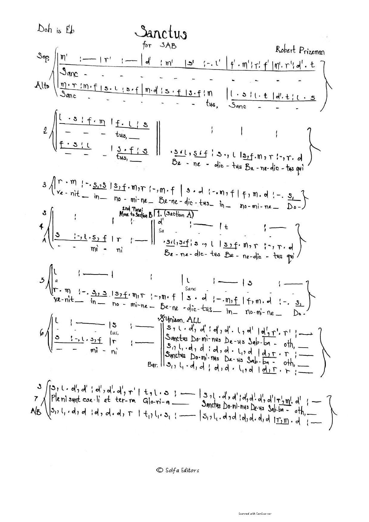 Sanctus Liberia - Download Choir Script PDF