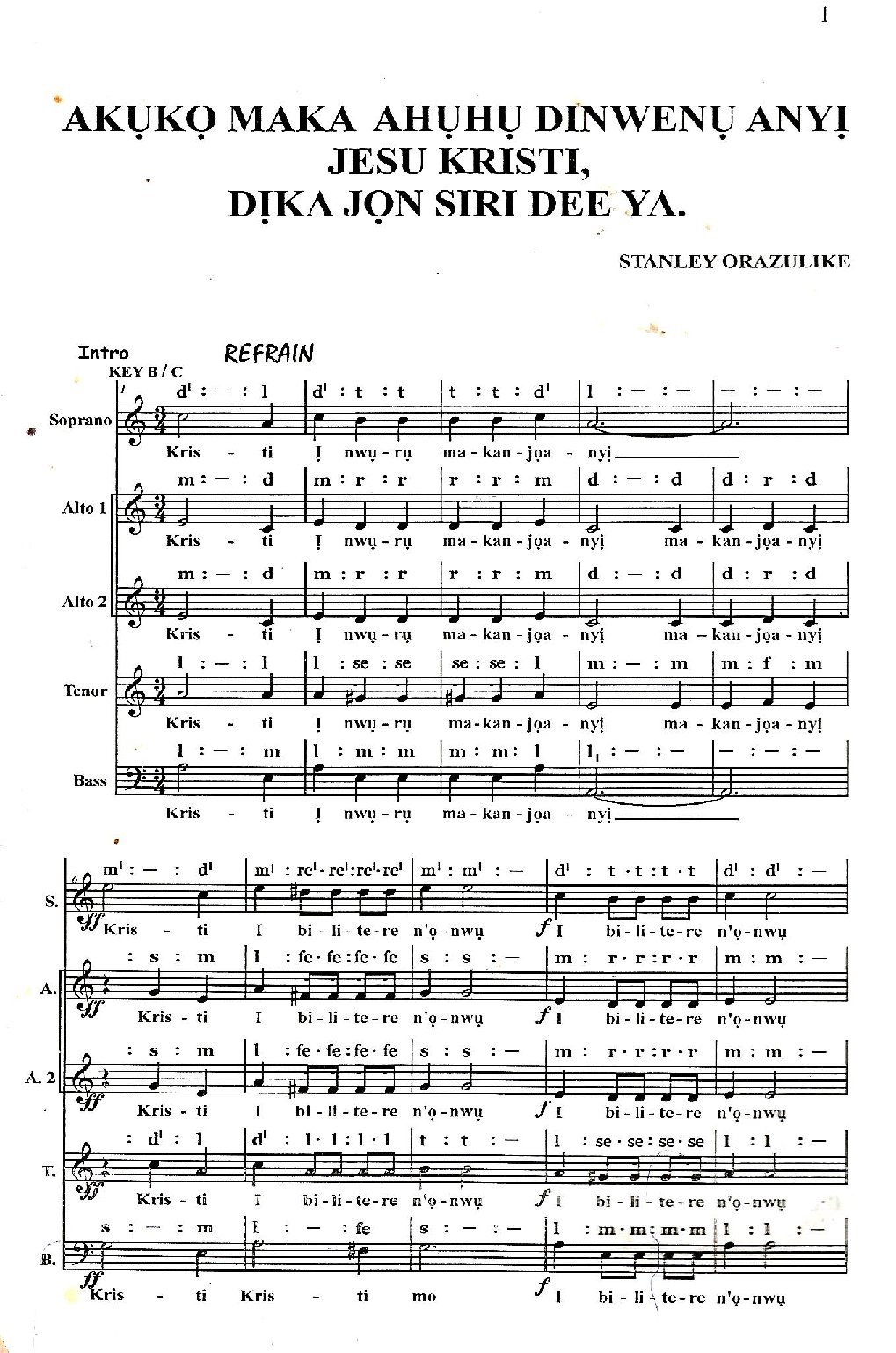Passion - Download Choir Script PDF