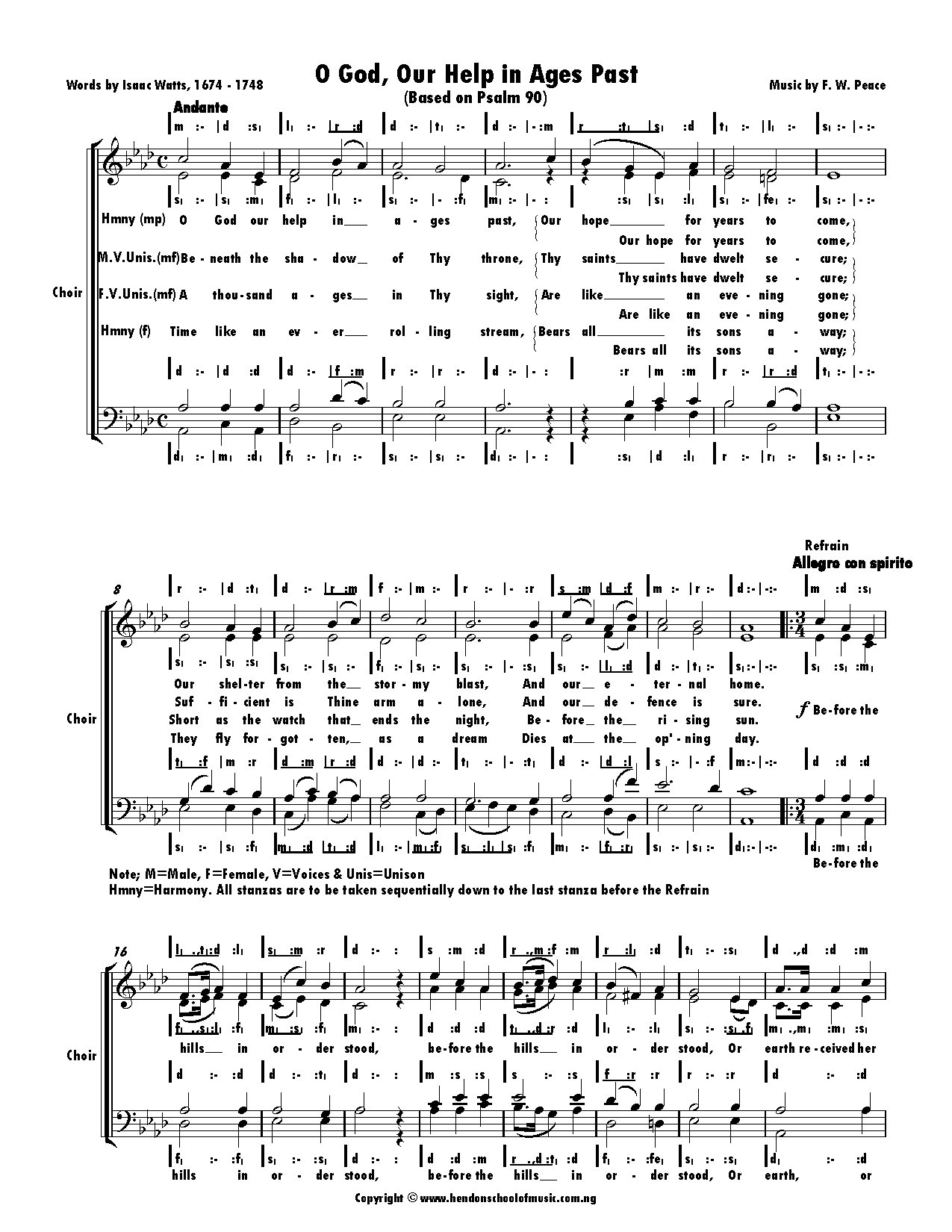 O God, Our Help In Ages Past Hymn.sib - Download Choir Script PDF