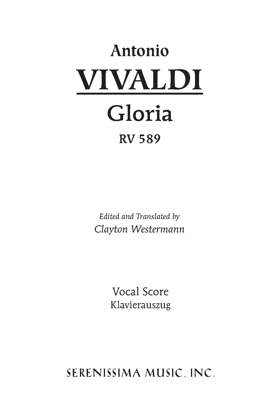 Vivaldigloriaserenissima - Download Choir Script PDF