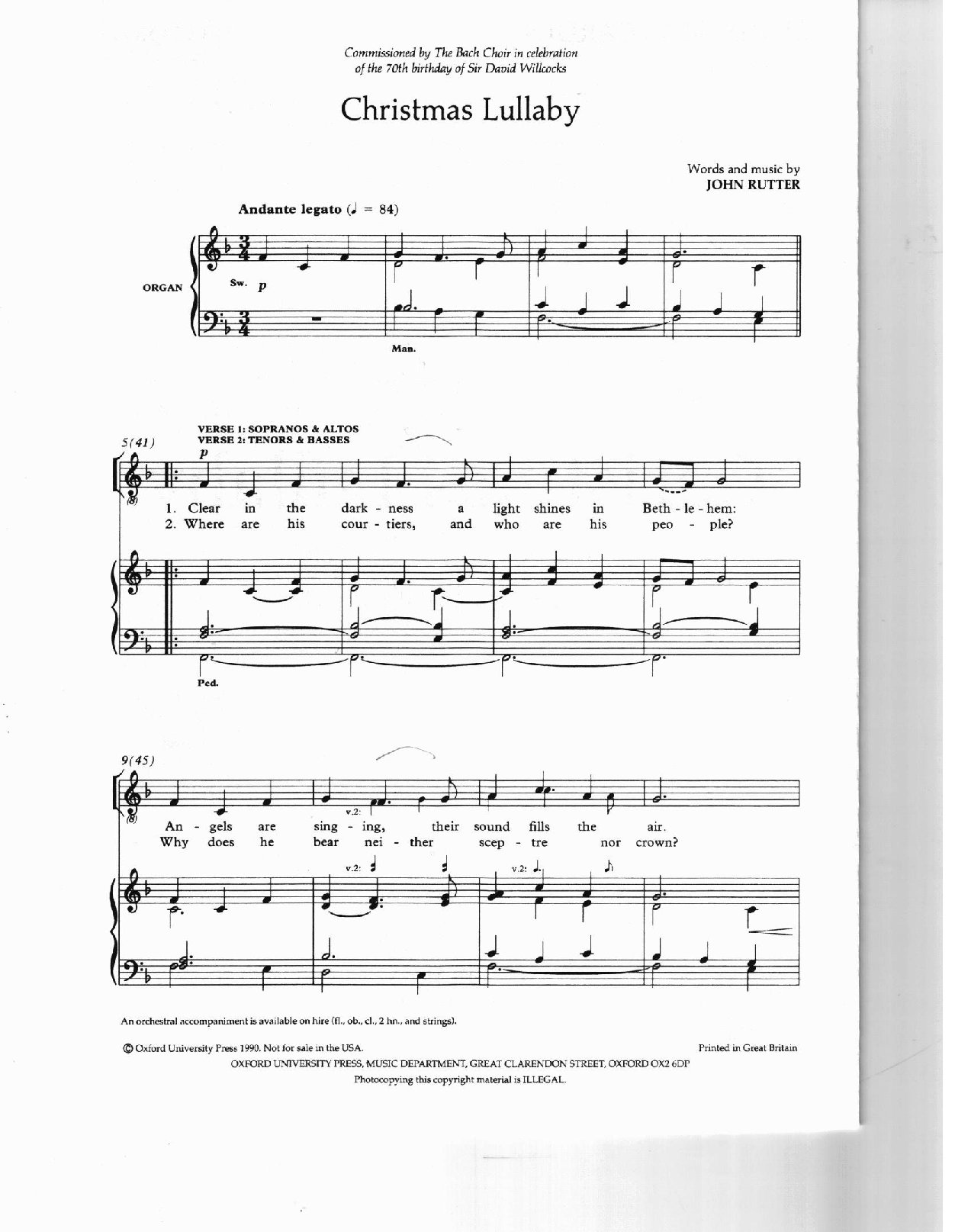 Xmass Christmas-lullaby - Download Choir Script PDF