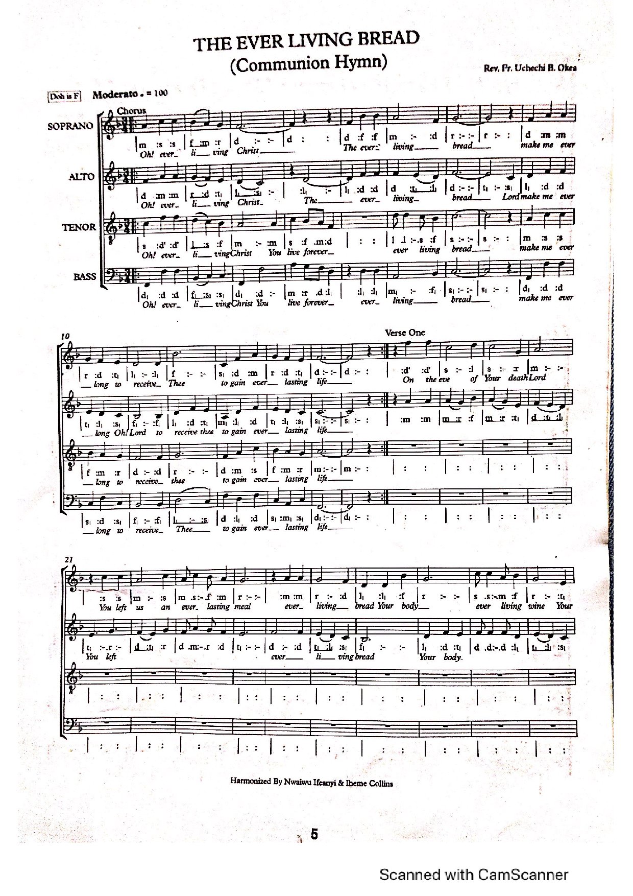 The Ever Living Bread - Download Choir Script PDF