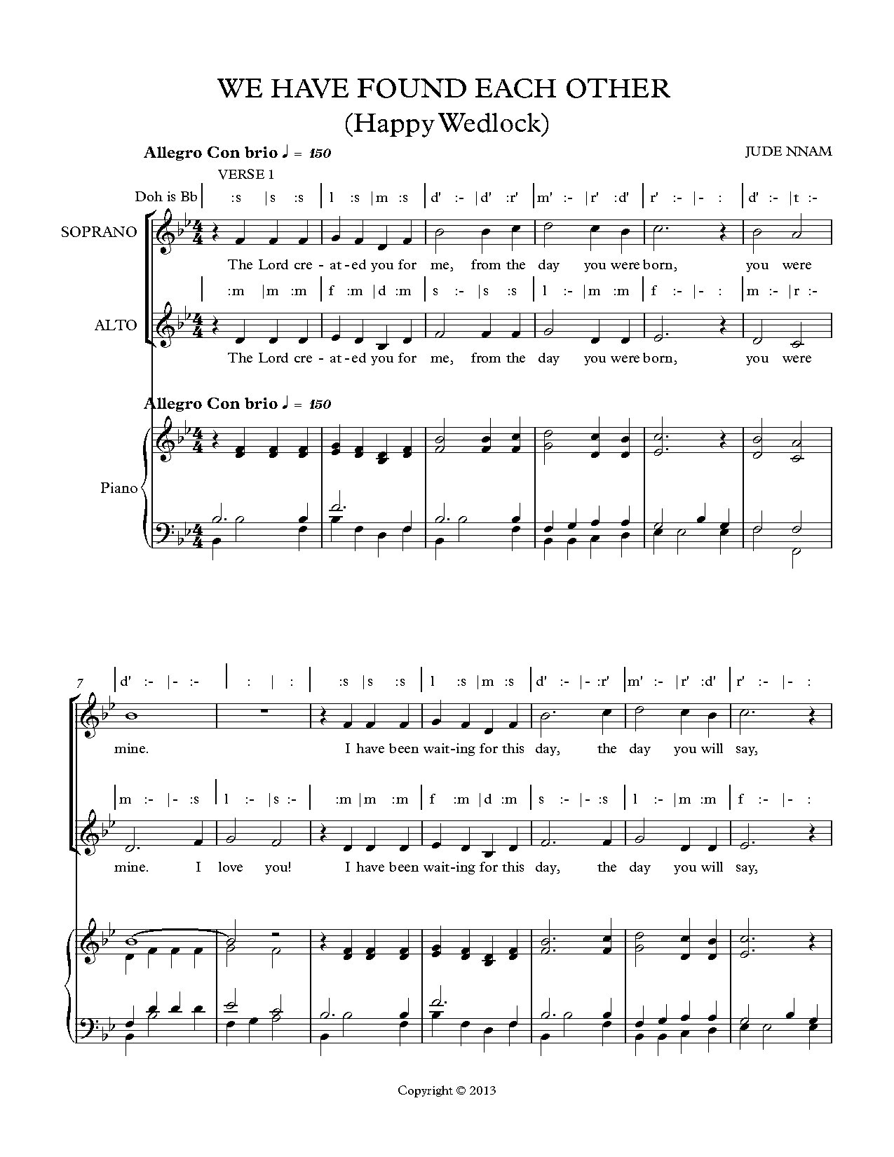 Wedding-we Have Found Each Other