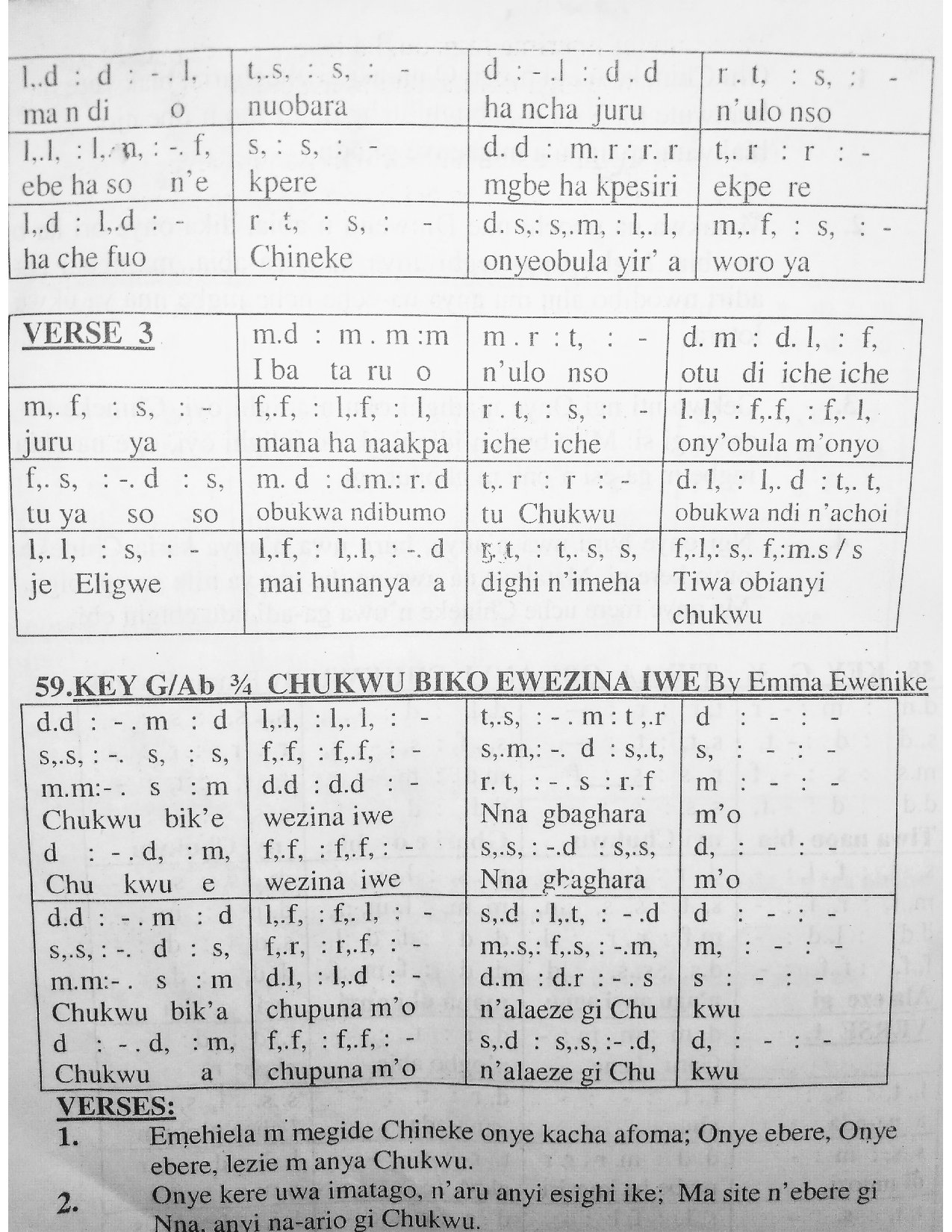 Tiwaa Obi Anyi Chukwu. - Download Choir Script PDF