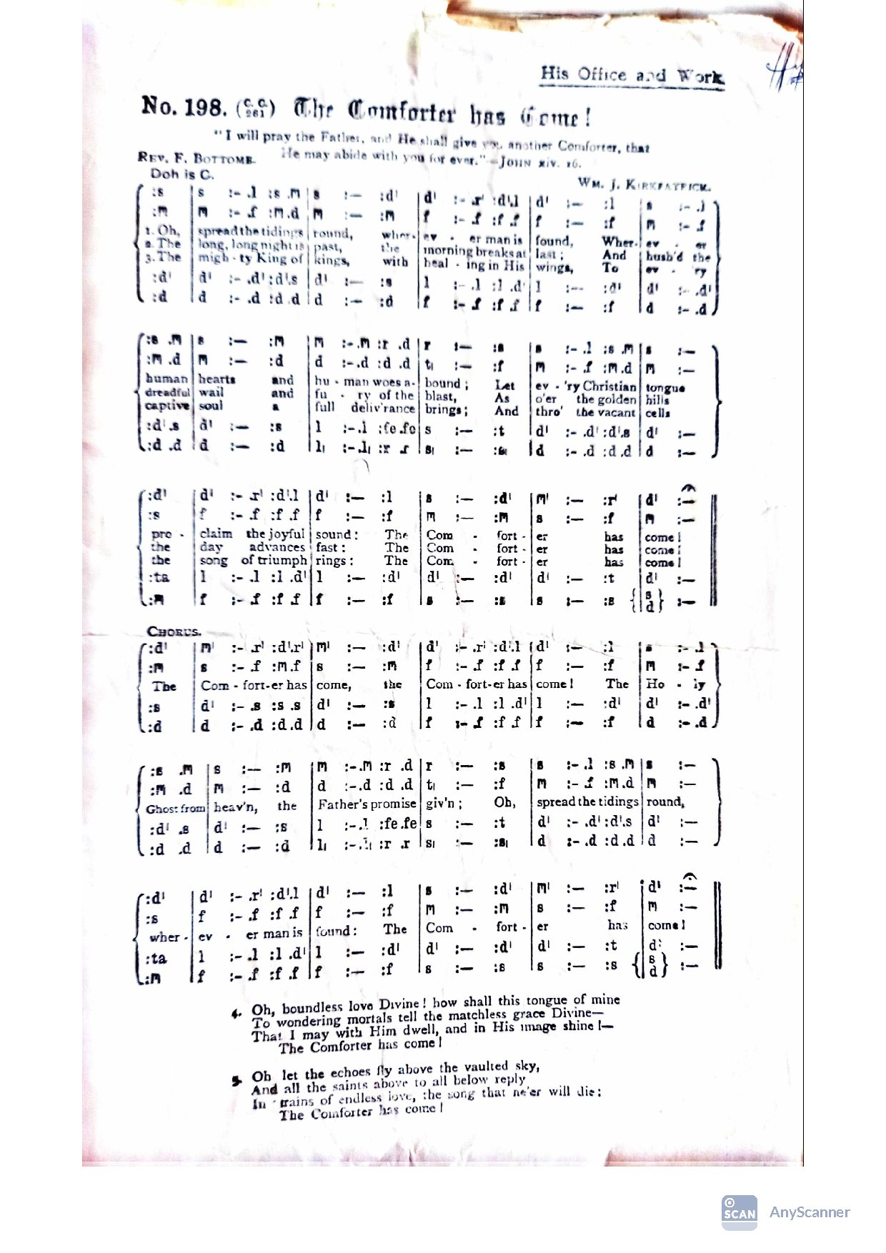 The Comforter Has Come 2 - Download Choir Script PDF
