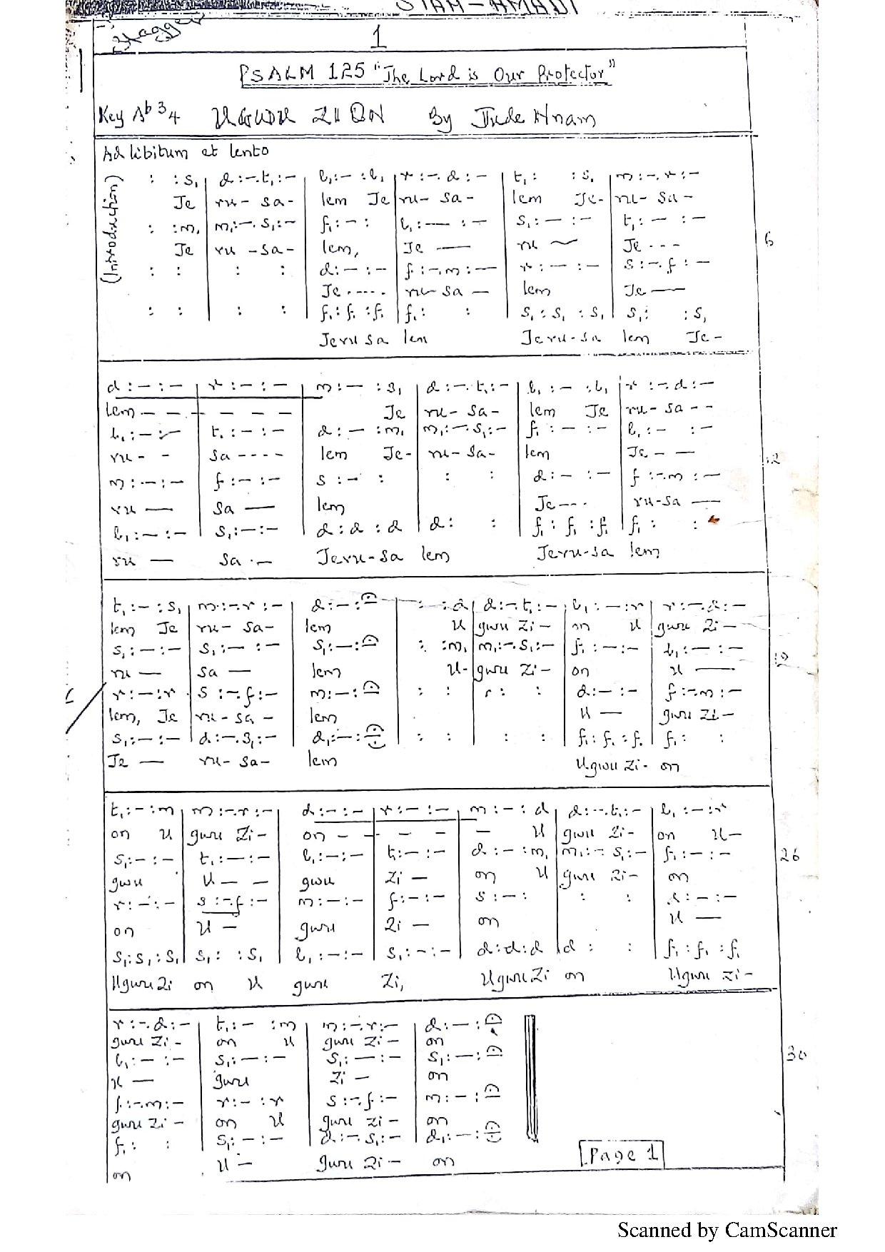 Ugwu Zion - Download Choir Script PDF