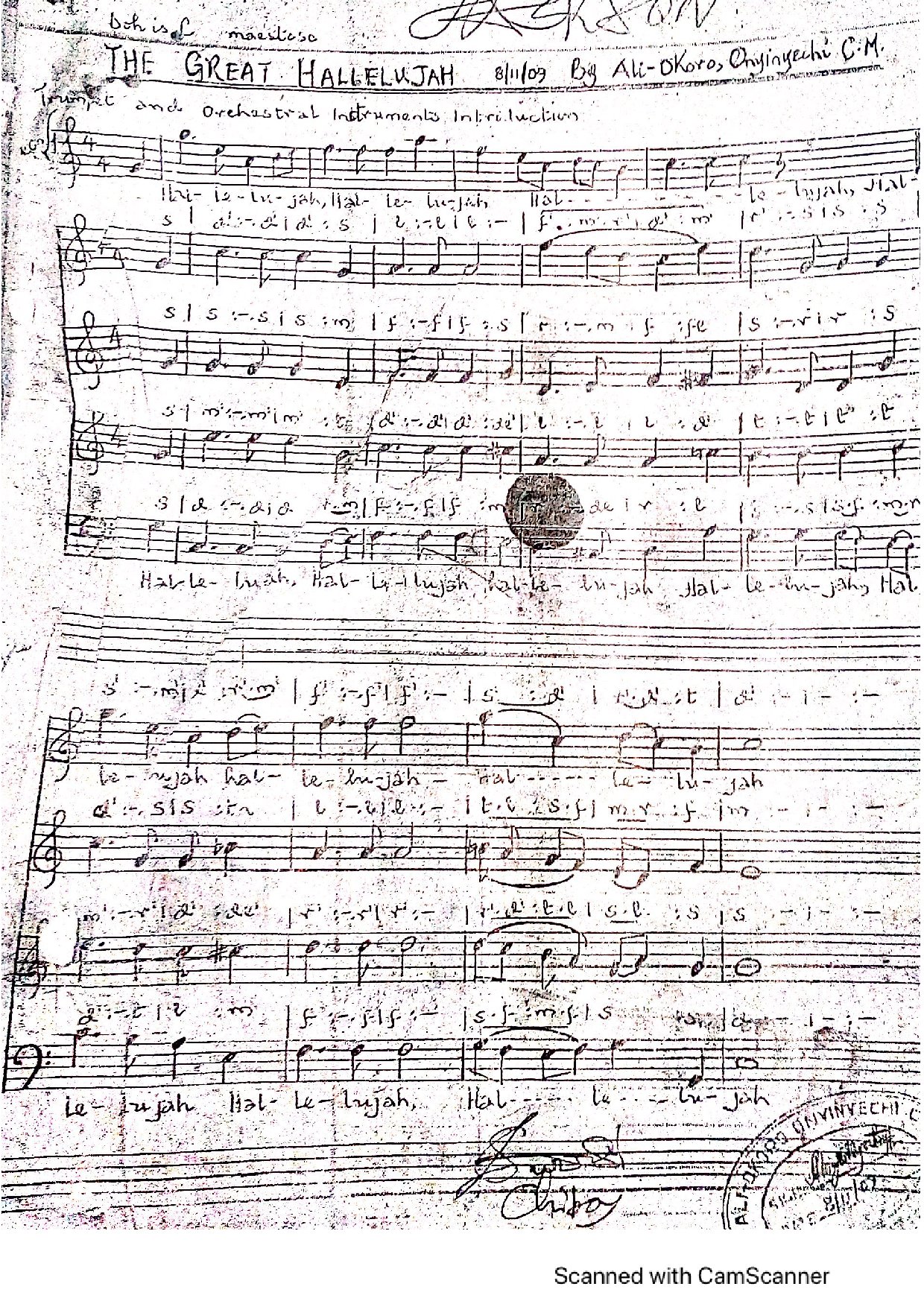 The Great Alleluia - Download Choir Script PDF