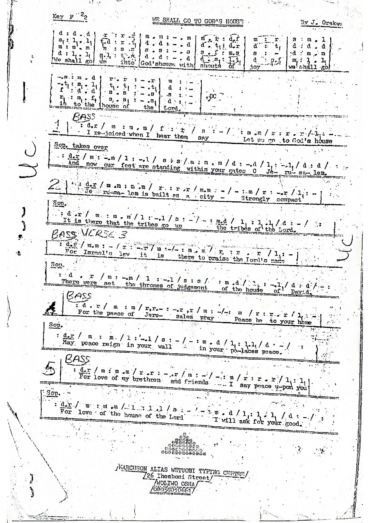 We Shall Go Up - Download Choir Script PDF