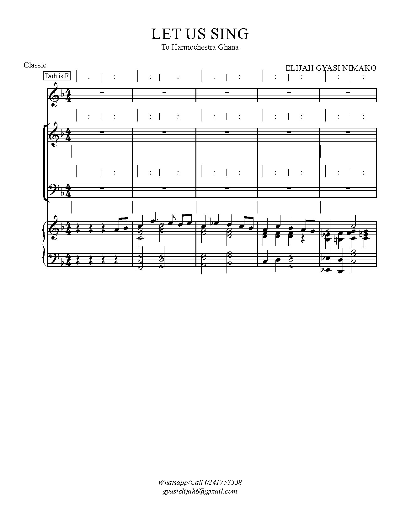 (Xmas) For Unto Us - Elijah - Download Choir Script PDF