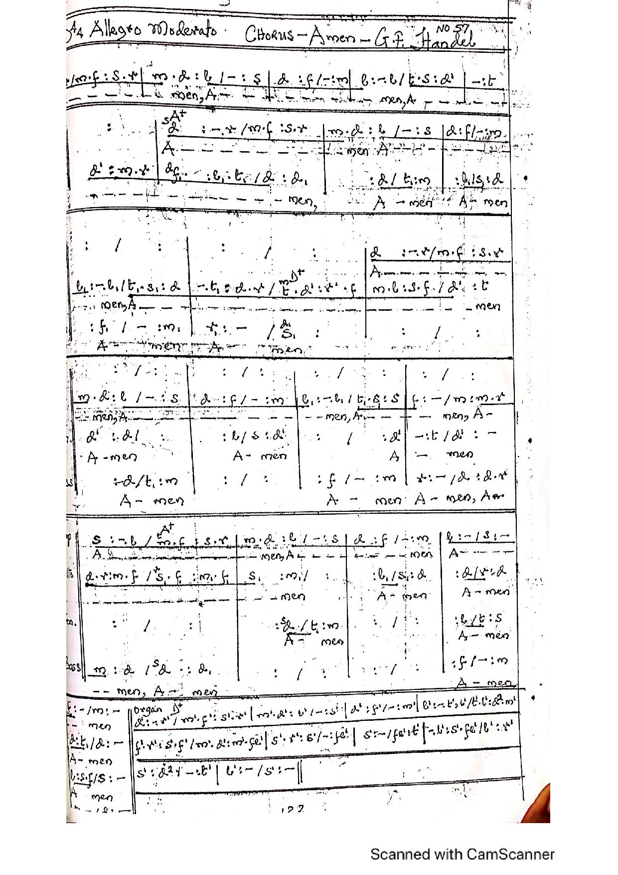 (Concert) Amen Chorus - Handel - Download Choir Script PDF