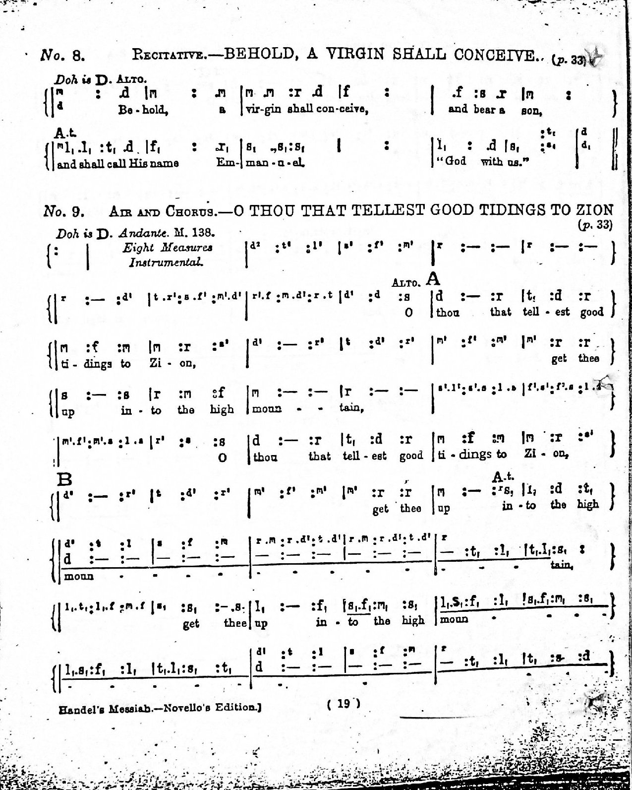 (Concert) Behold A Virgin - O Thou That Tellest - G. F. Handel