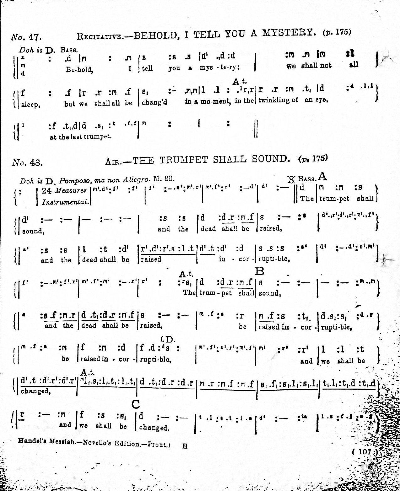 (Concert) Behold I Tell You : The Trumpet - G. F. Handel