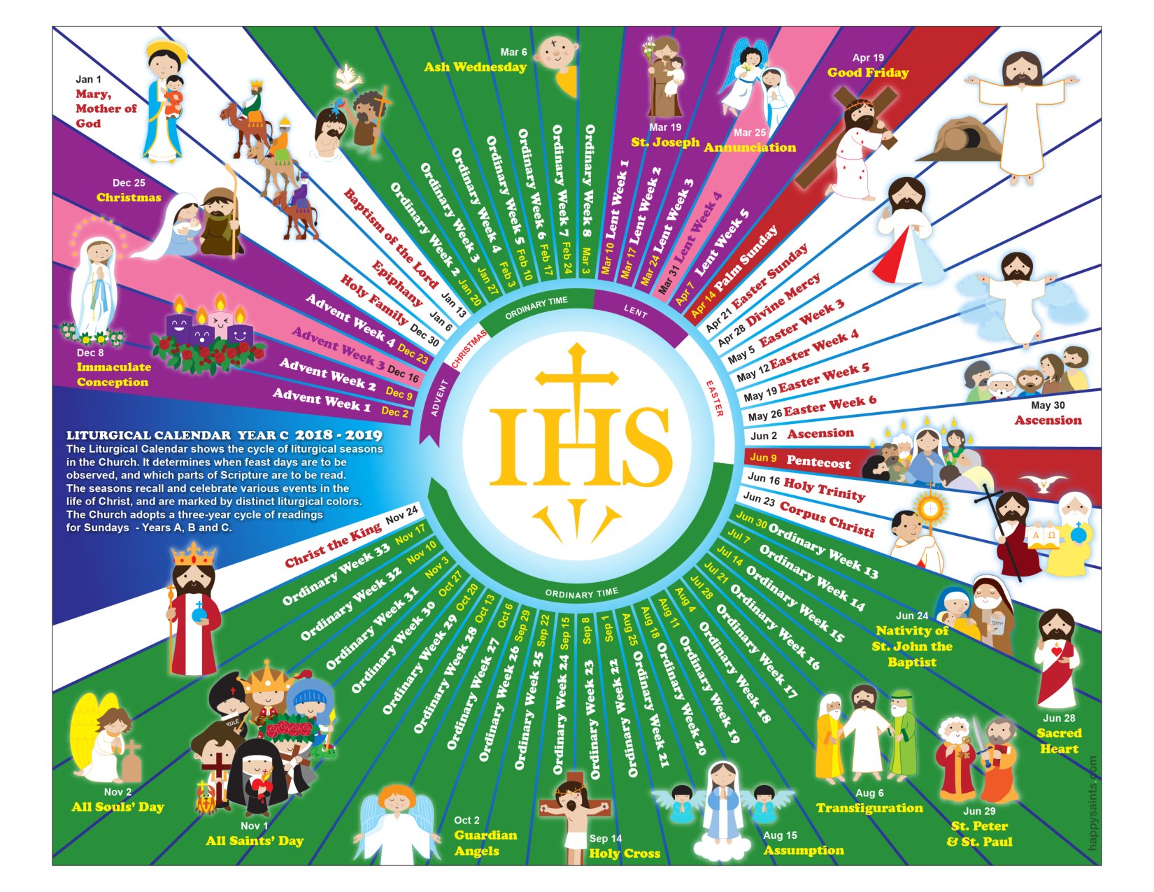 Liturgical Calendar 2019 - Download Choir Script PDF