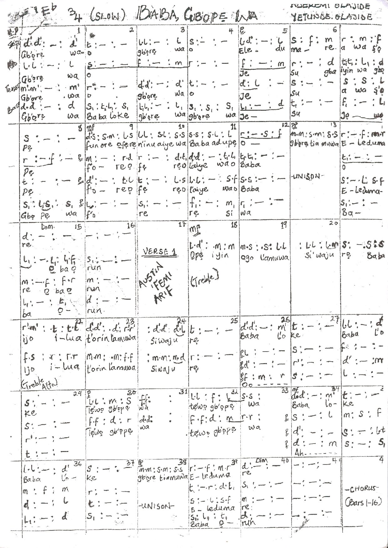 Gborewa - Download Choir Script PDF