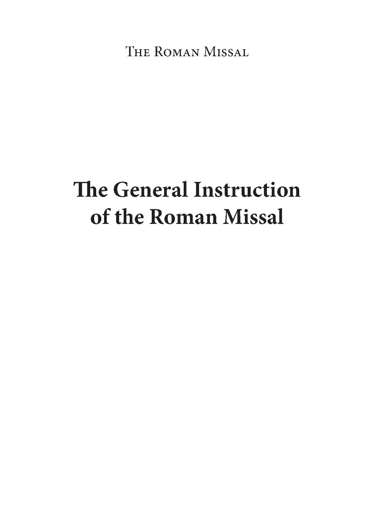 General Instructions On The Roman Missal - Download Choir Script PDF