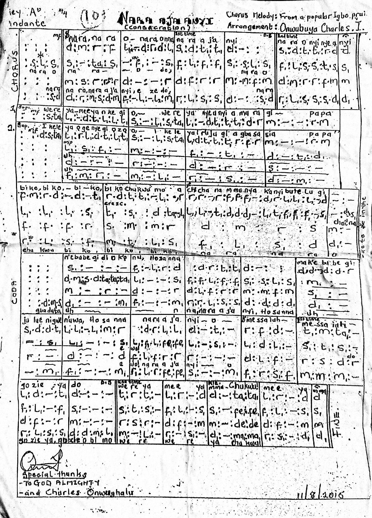 Nara - Download Choir Script PDF
