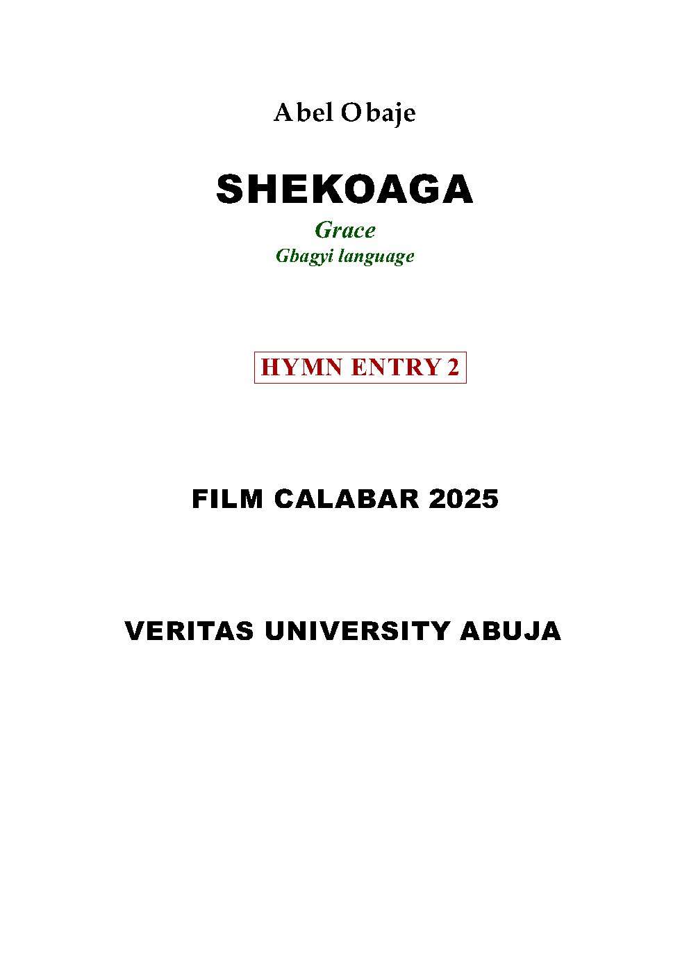 SHEKOAGA