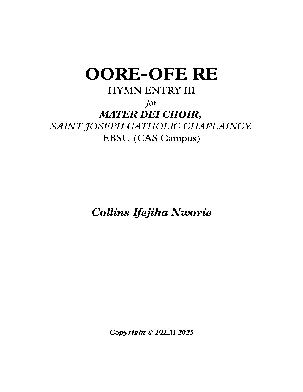 OORE-OFE RE