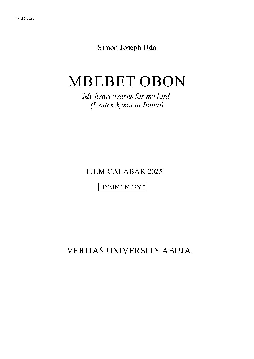 MBEBET OBON