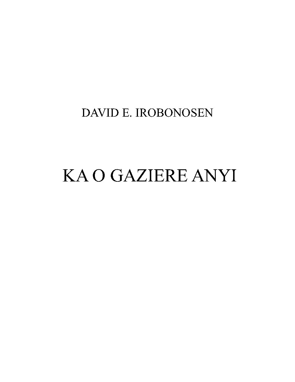 KA O GAZIERE ANYI