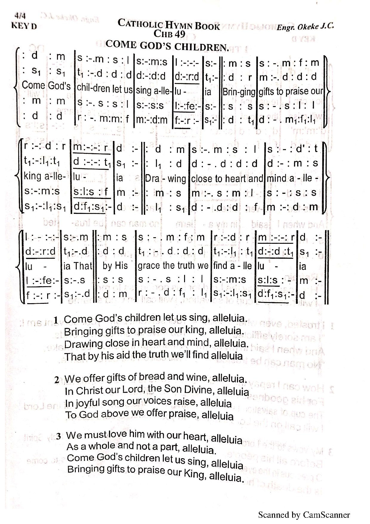 Come God S Children - Download Choir Script PDF