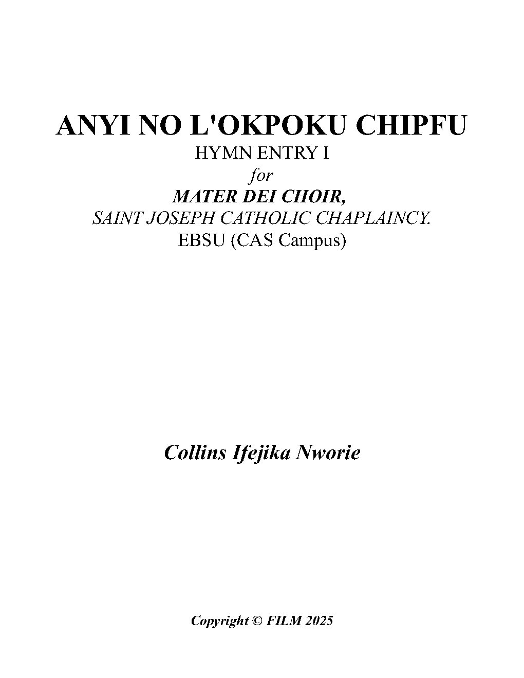 ANYI NO L'OKPOKU CHIPFU