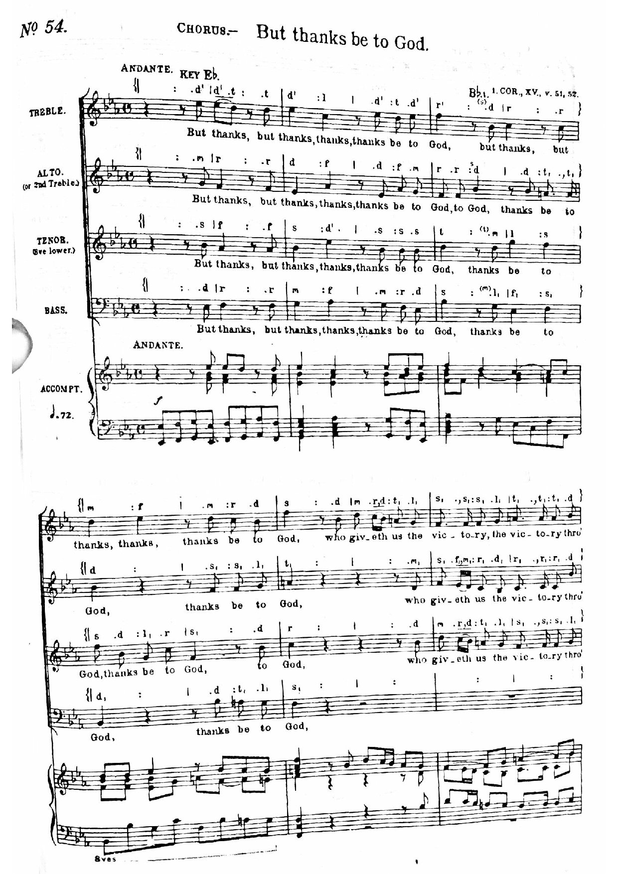 But Thanks Be To God - Download Choir Script PDF