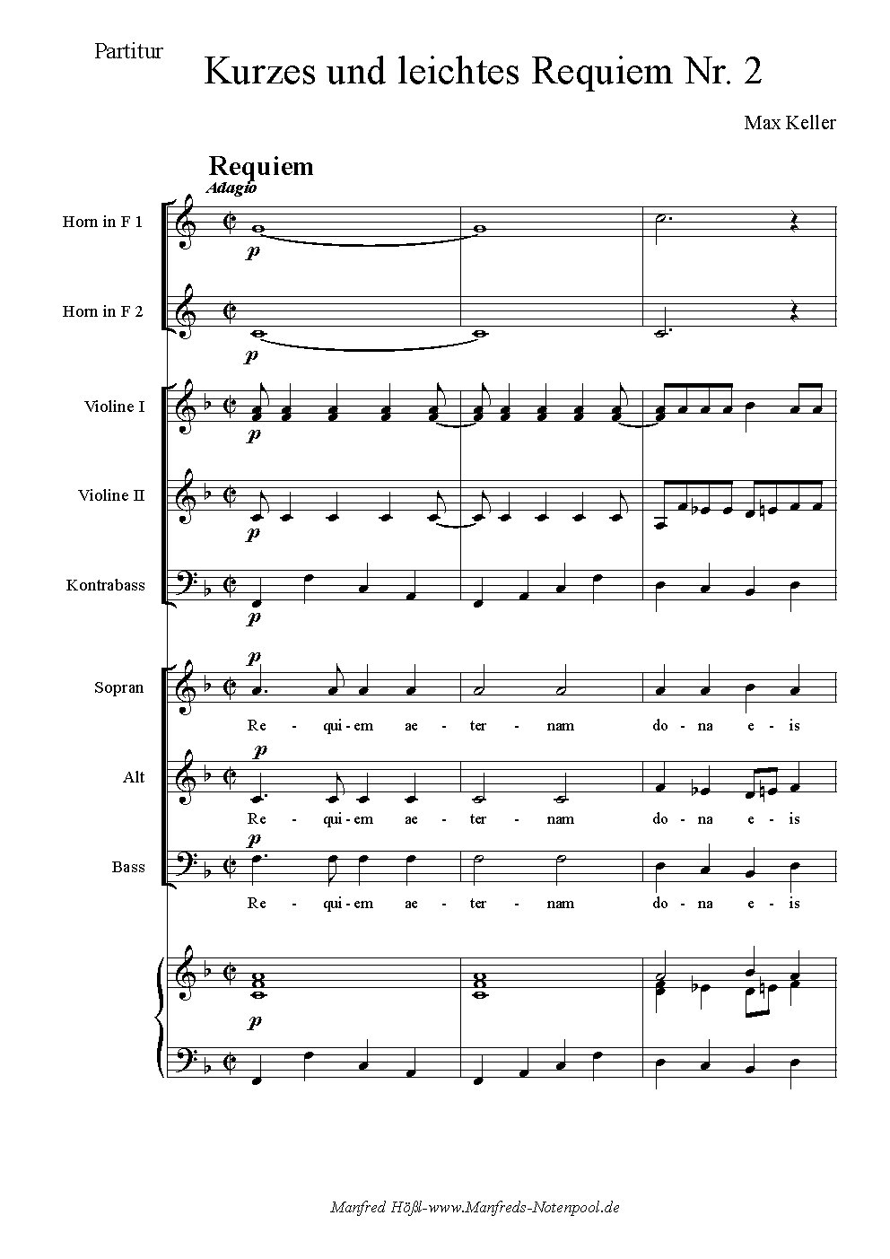 2. kurzes Requiem - Choir Script PDF Thumbnail
