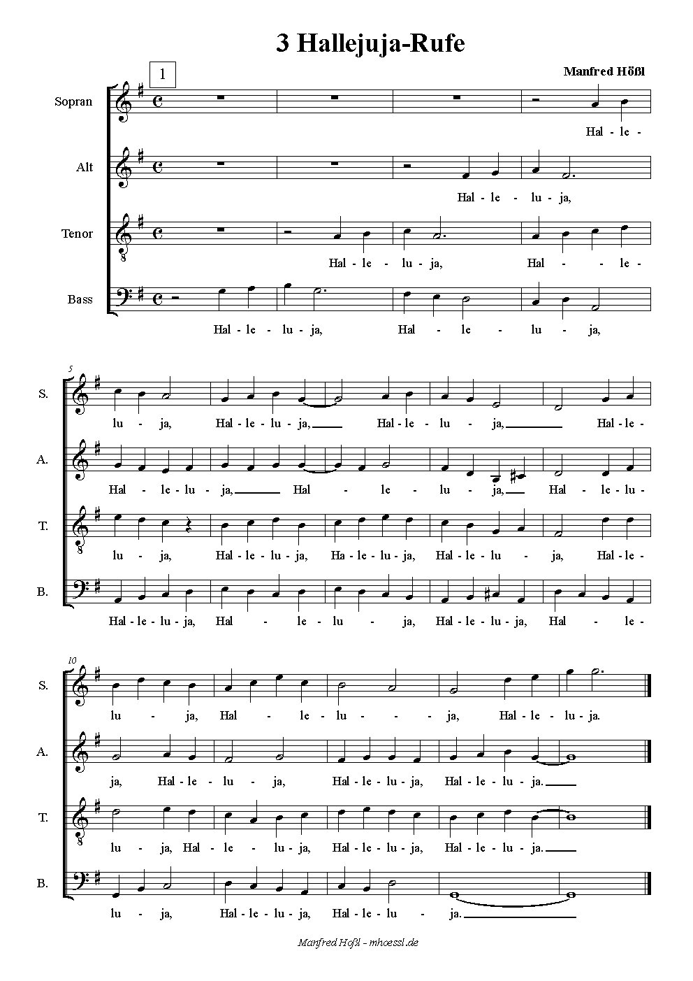 3 Hallelujas