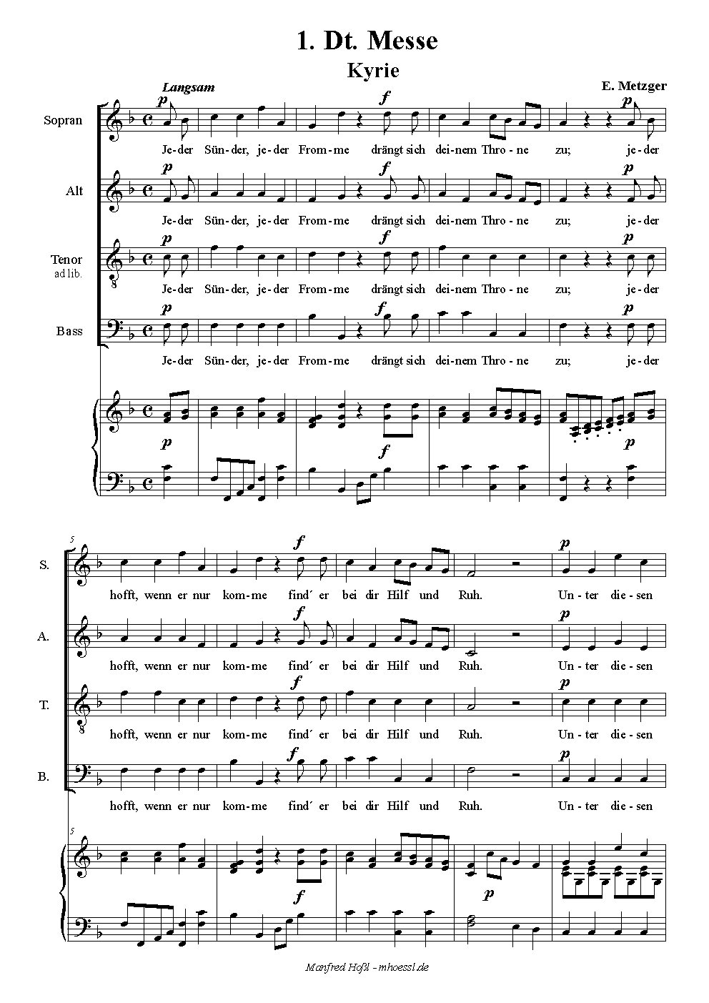 3 Deutsche Messen - Choir Script PDF Thumbnail