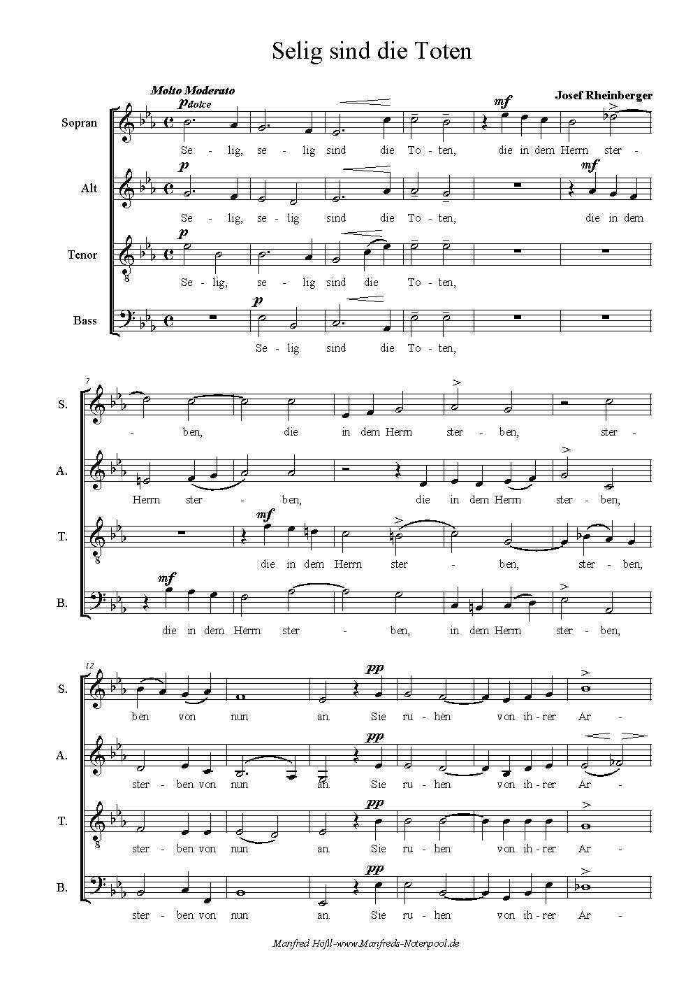 3 4-st. Motetten - Choir Script PDF Thumbnail