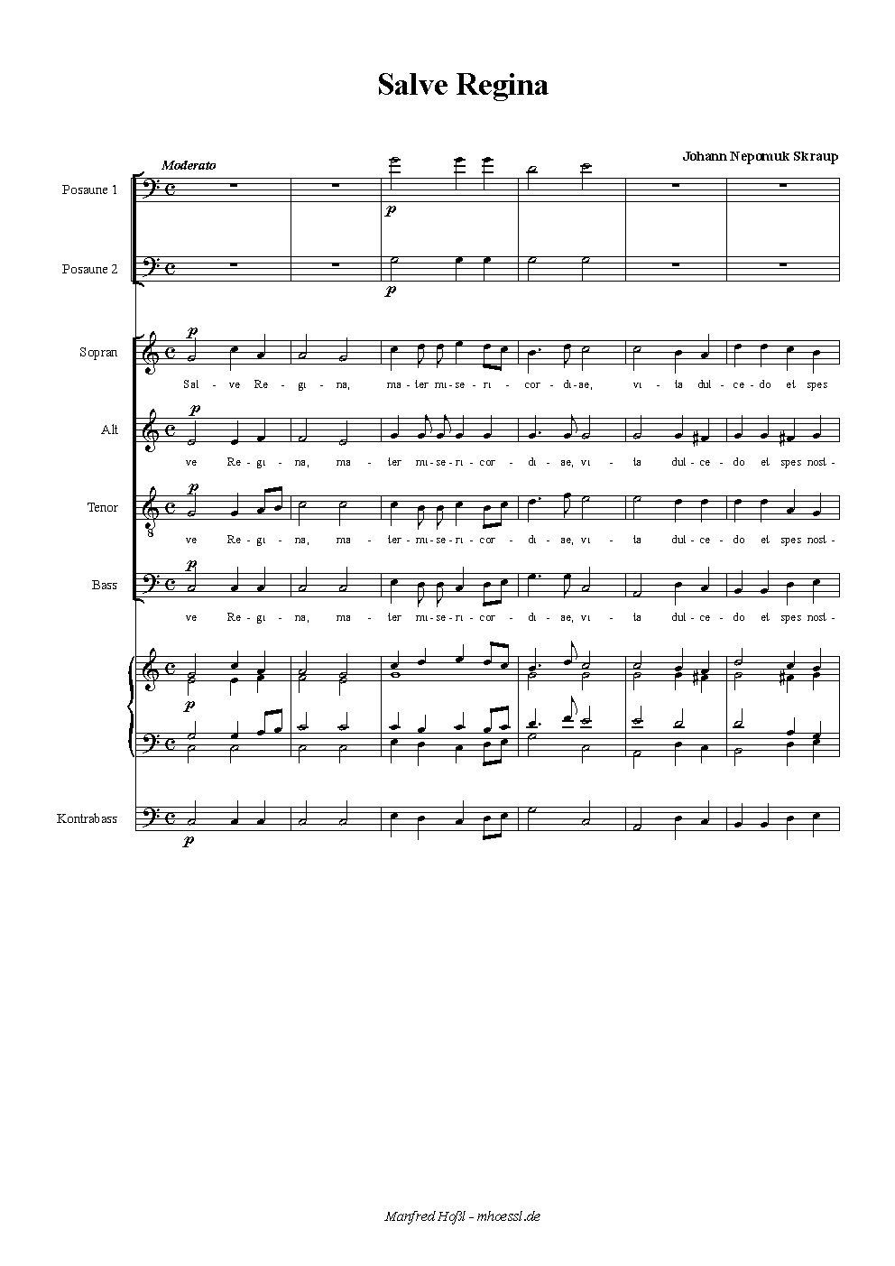 4 Antiphonae de BMV - Choir Script PDF Thumbnail