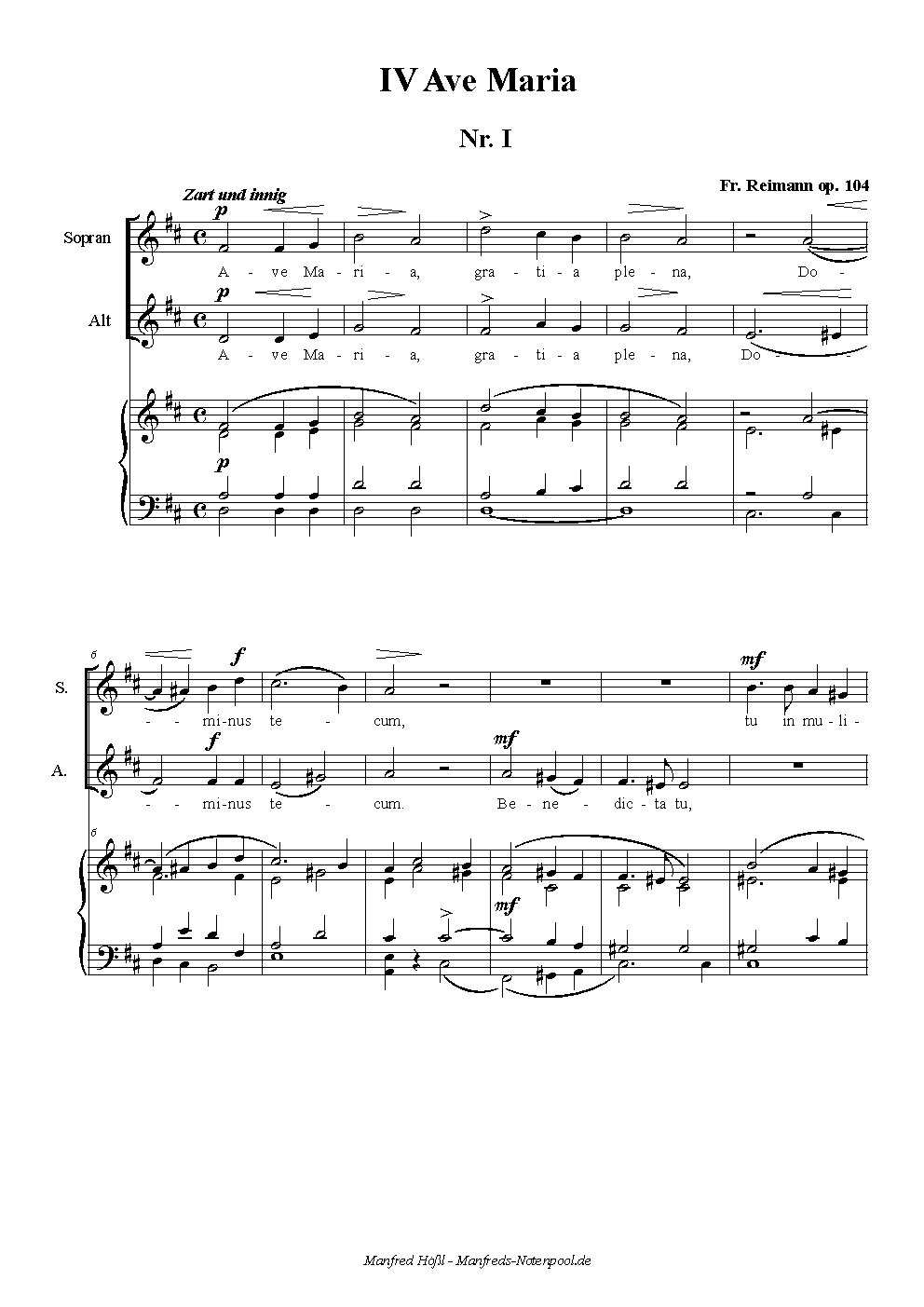 4 Ave Maria - Choir Script PDF Thumbnail