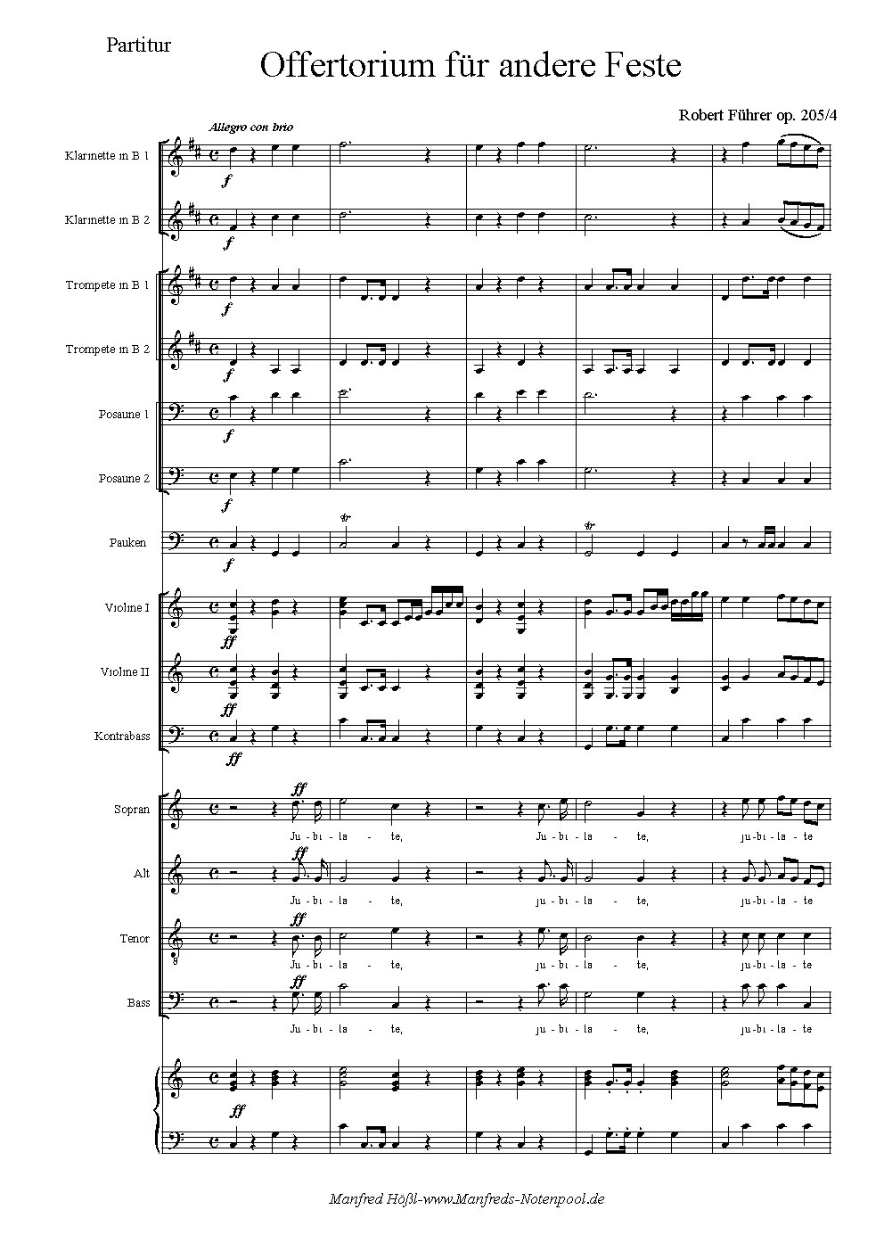 4 Festoffertorien - Choir Script PDF Thumbnail