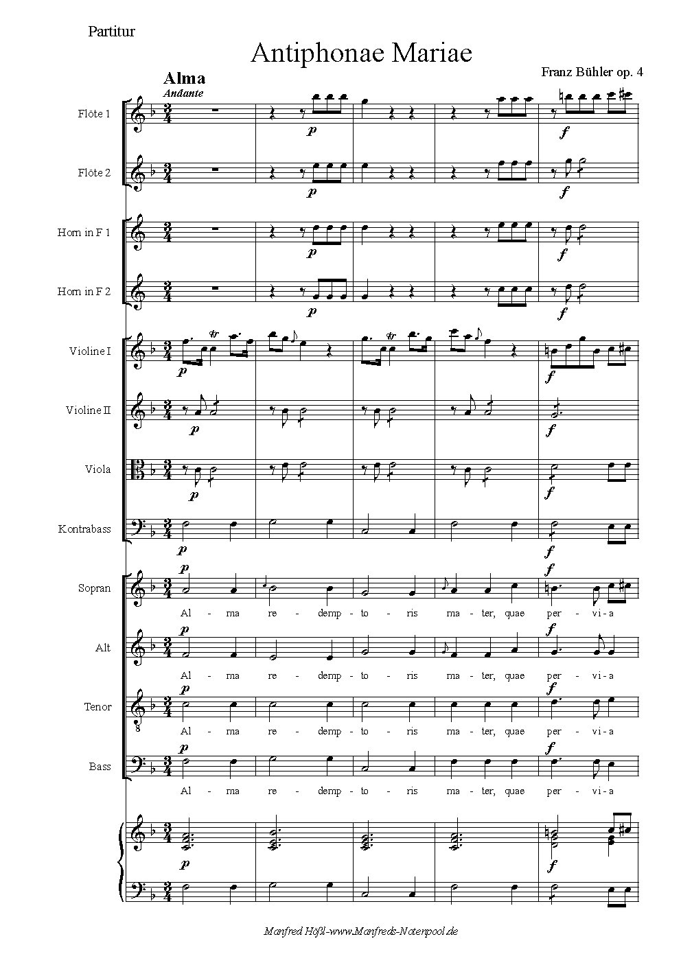 4 Antiphonae Mariae