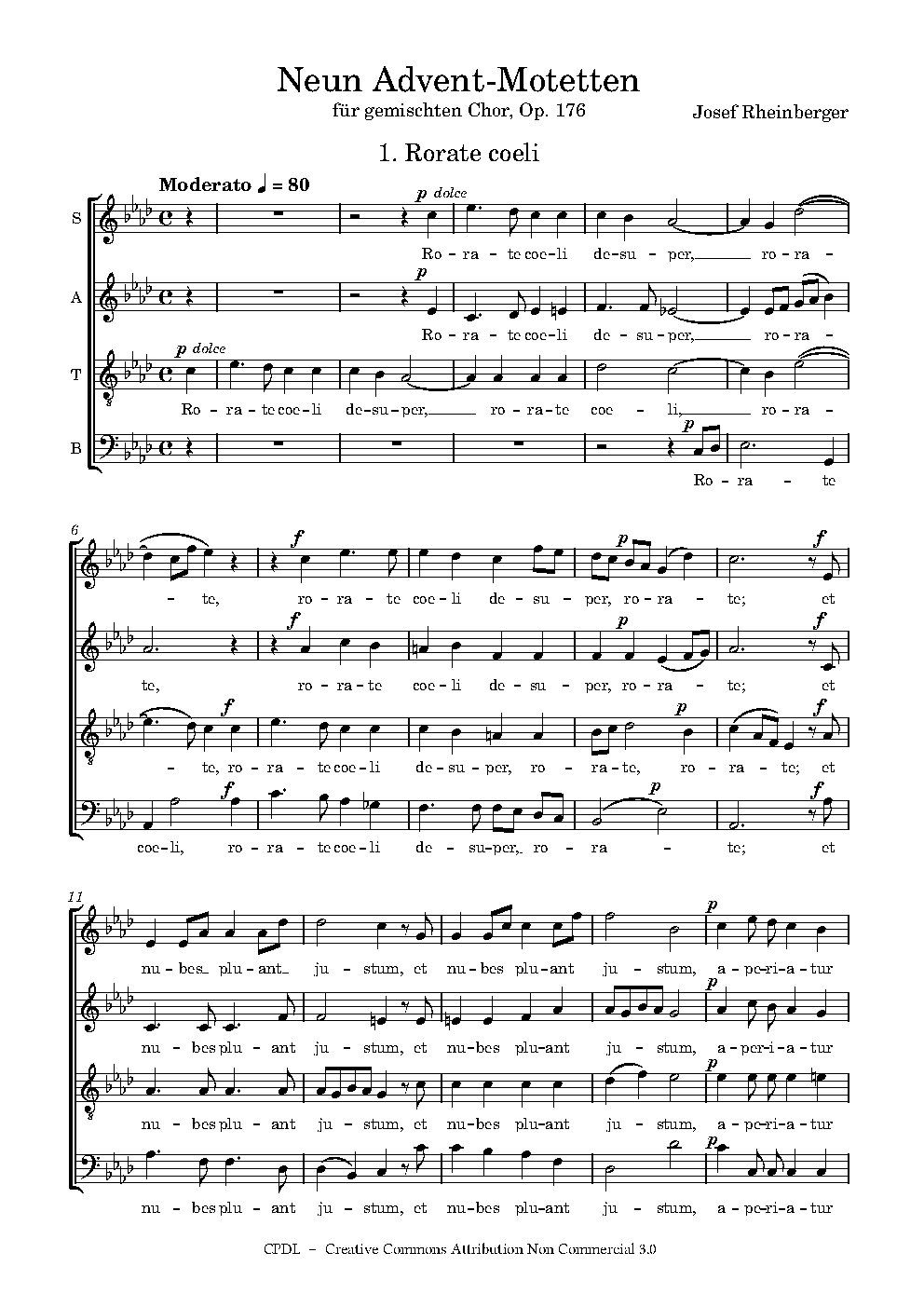 9 Advent-Motetten op. 176