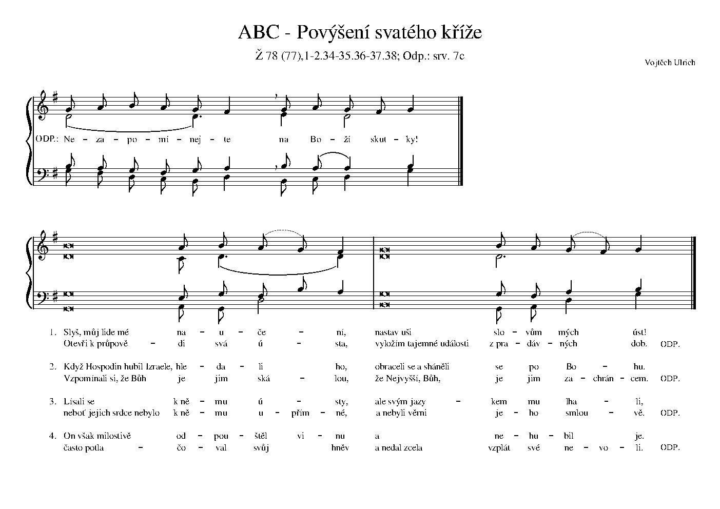 ABC - Povýšení svatého kříže