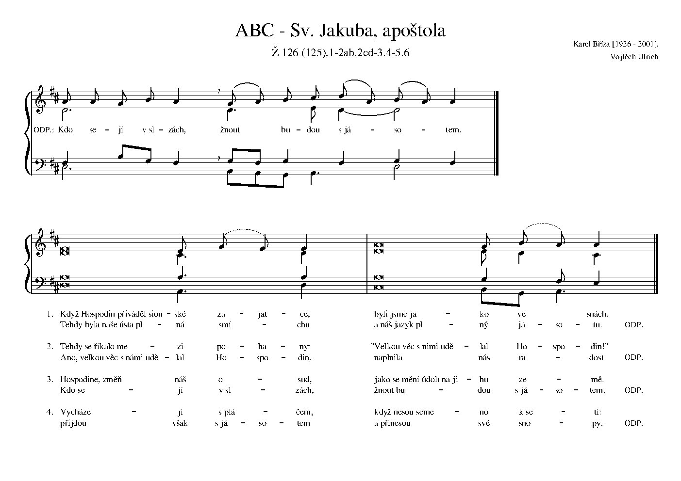 ABC - Sv. Jakuba, apoštola