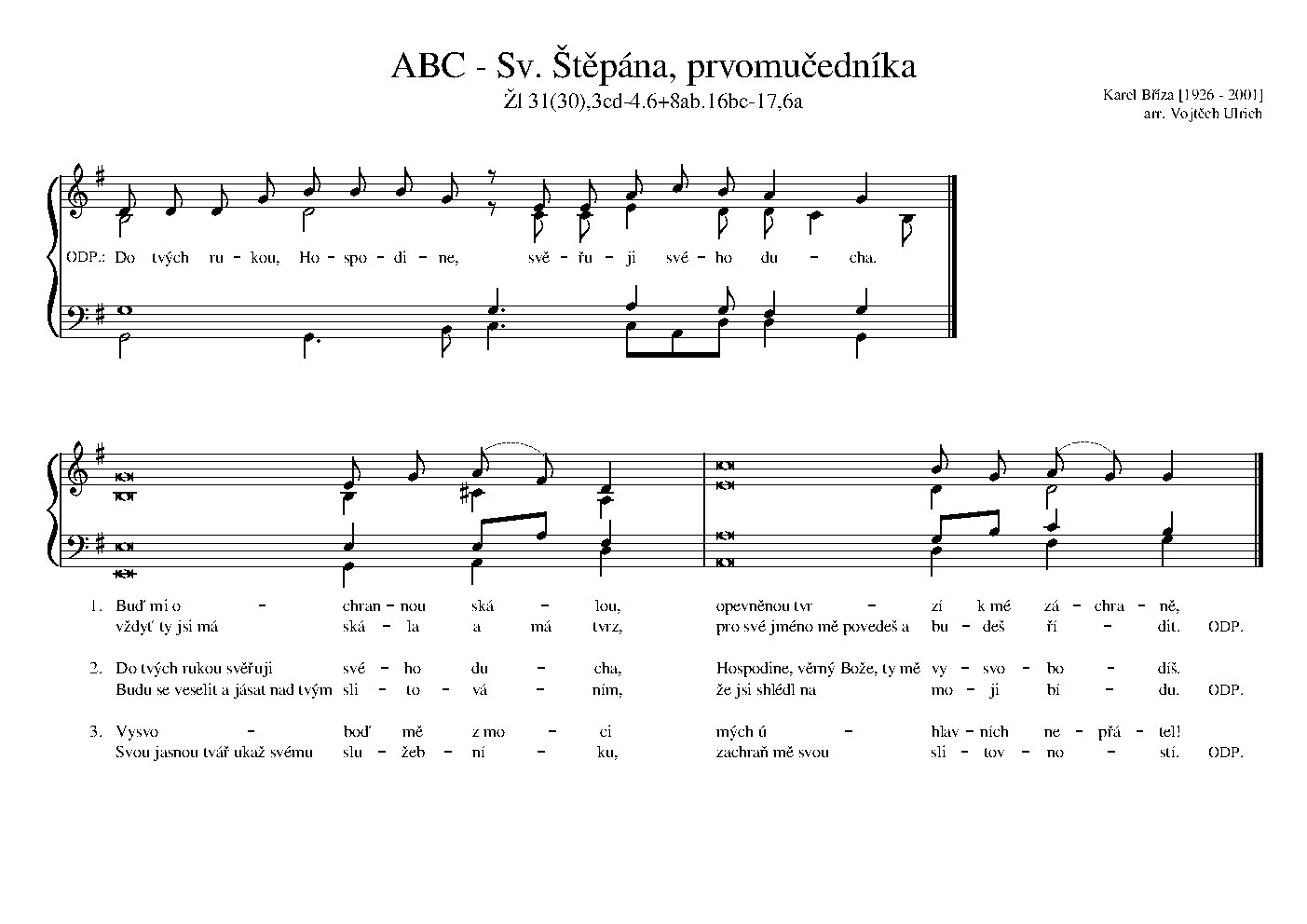 ABC - Sv. Štěpána, prvomučedníka - Choir Script PDF Thumbnail