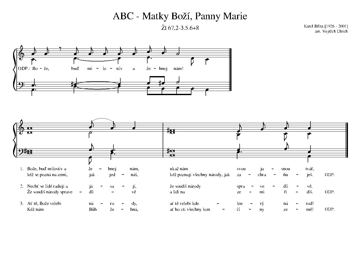 ABC - Matky Boží, Panny Marie