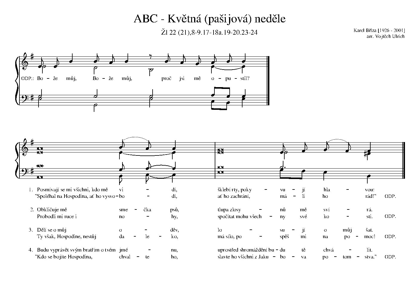 ABC - Květná (pašijová) neděle - Choir Script PDF Thumbnail