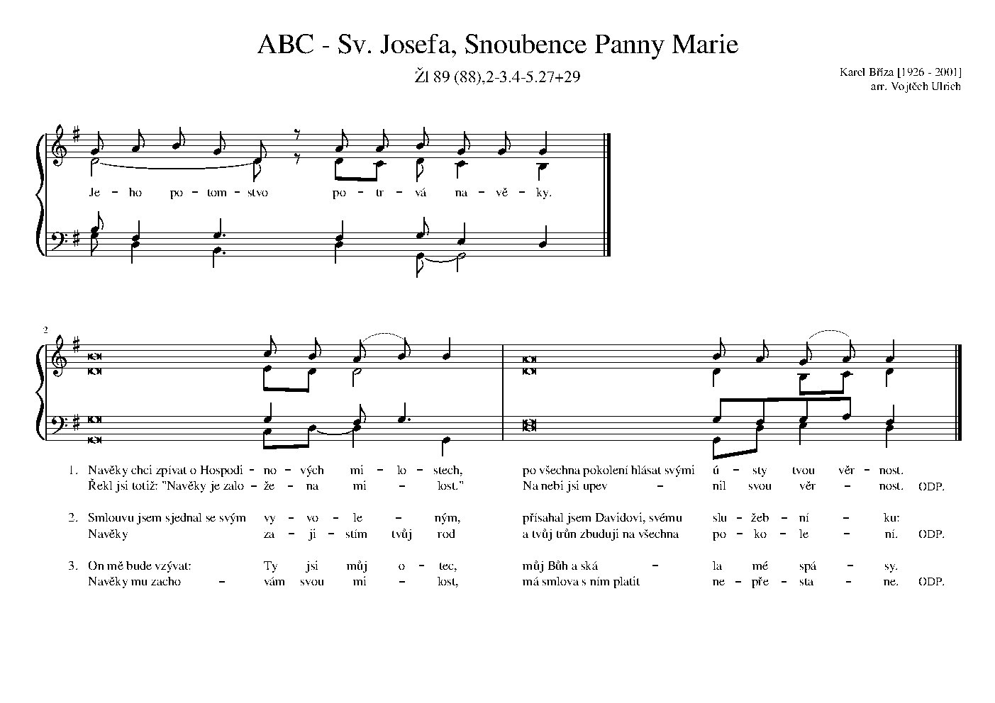 ABC - Sv. Josefa, Snoubence Panny Marie