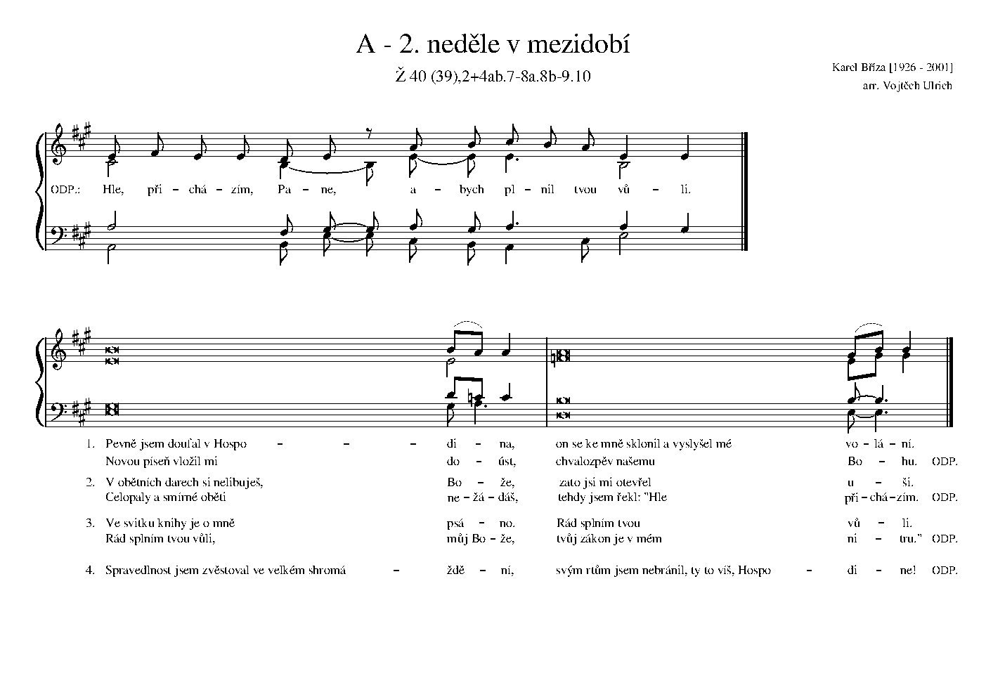 A - 2. neděle v mezidobí
