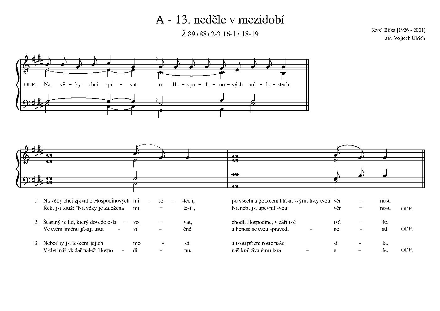 A - 13. neděle v mezidobí