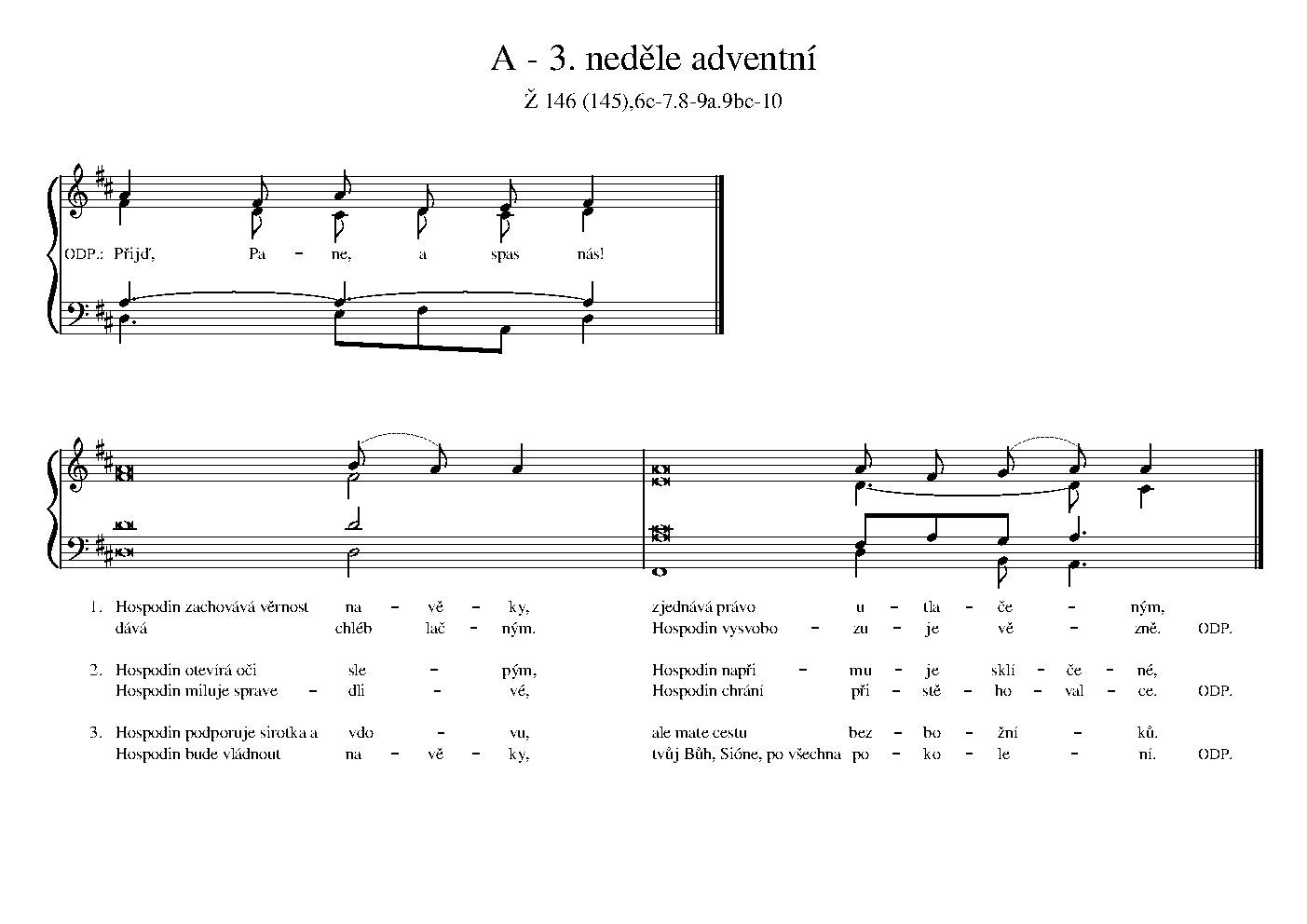 A - 3. neděle adventní