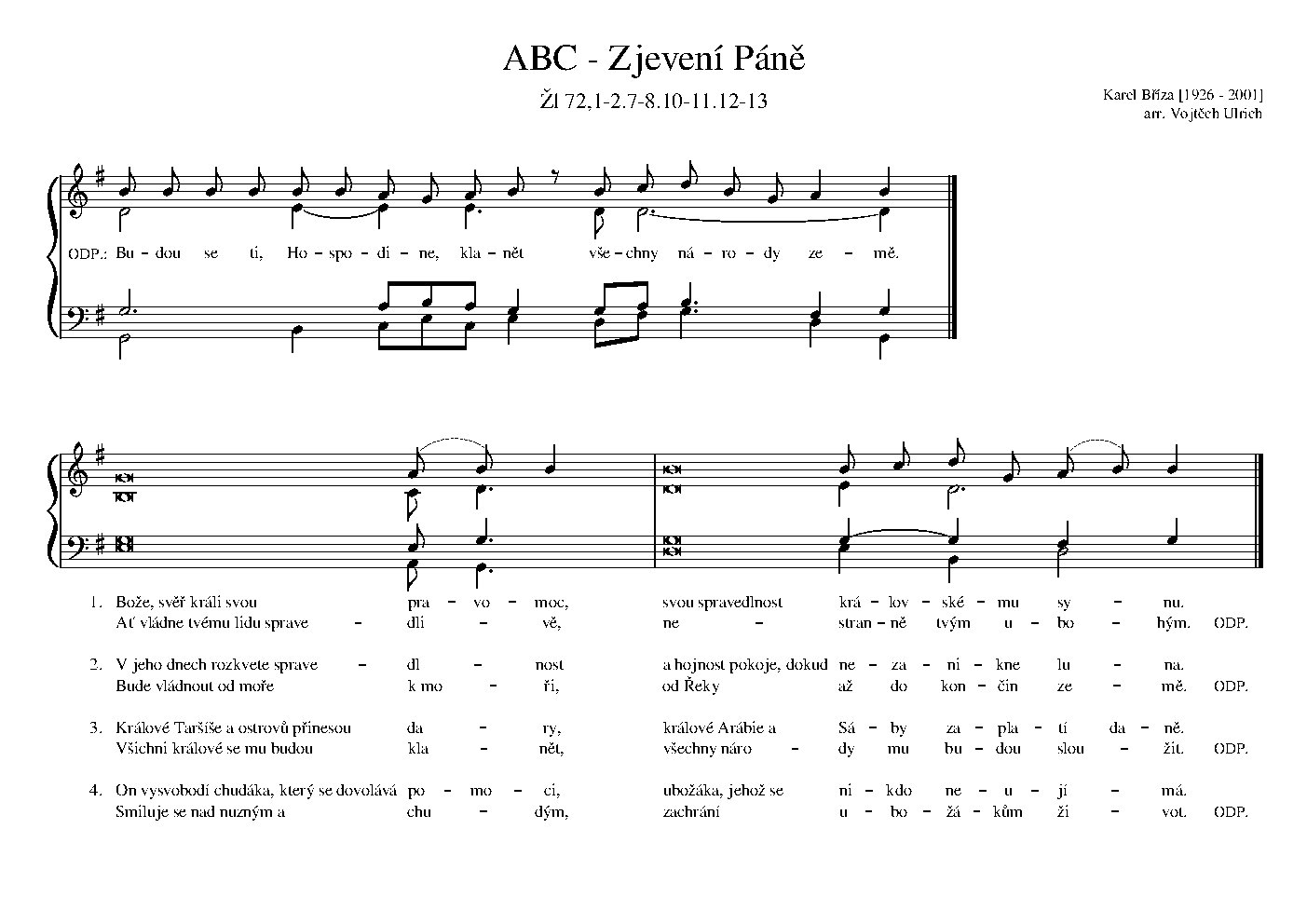 ABC - Zjevení Páně - Choir Script PDF Thumbnail