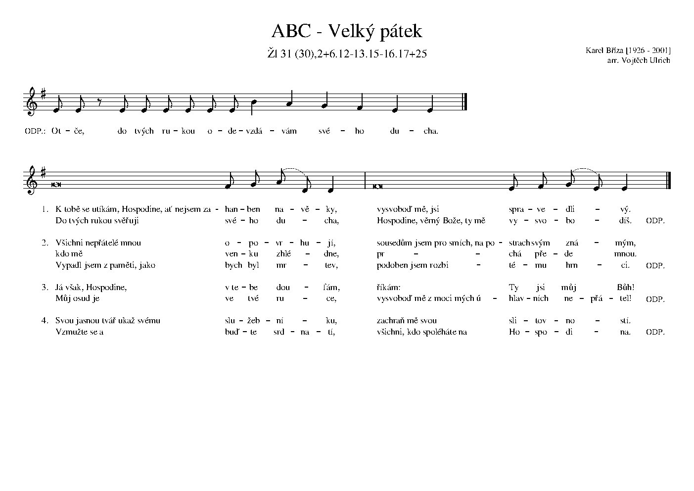 ABC - Velký pátek