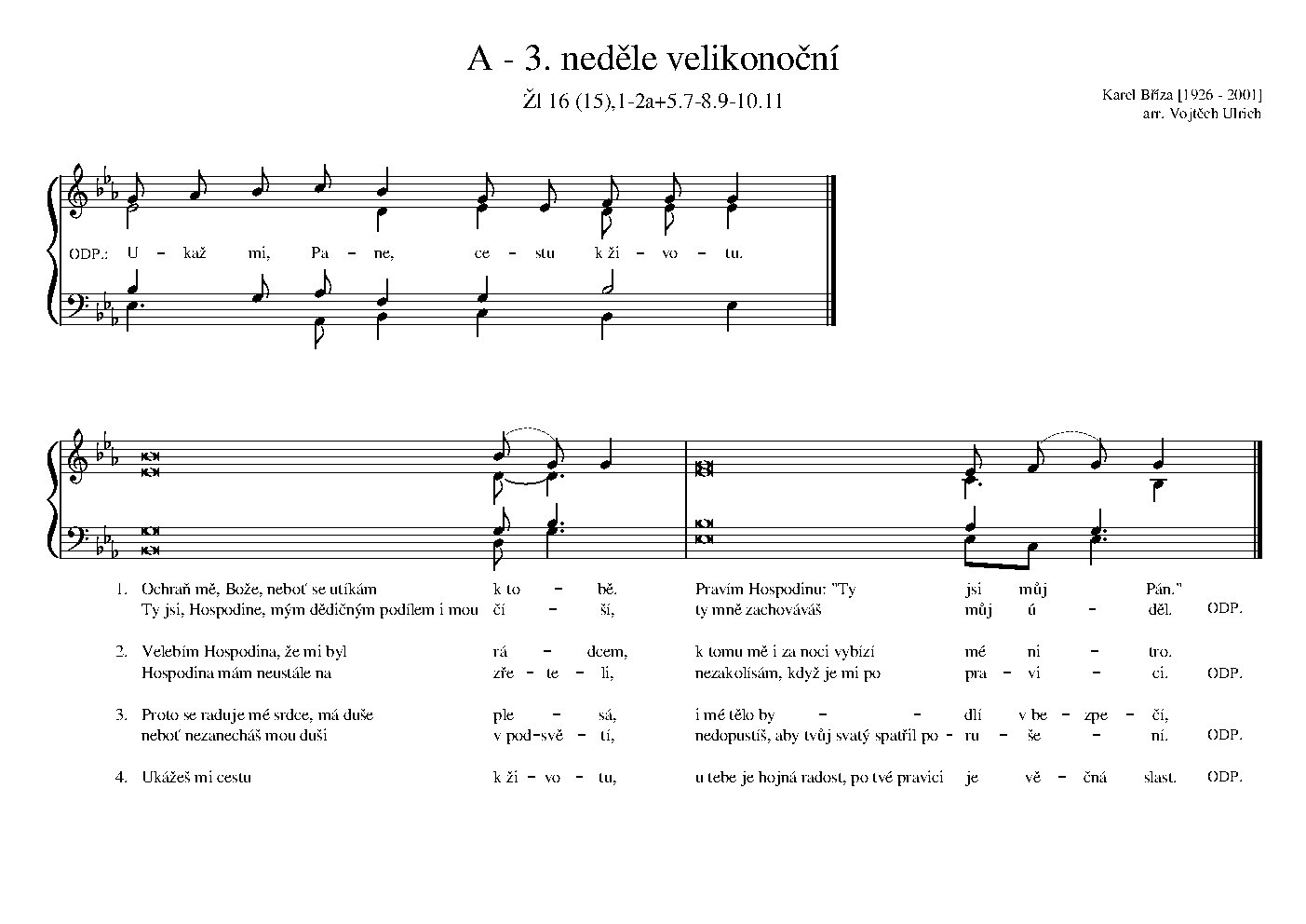 A - 3. neděle velikonoční