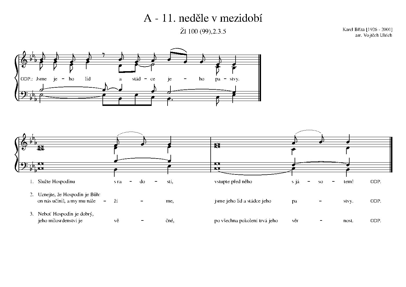 A - 11. neděle v mezidobí